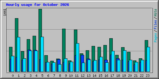 Hourly usage for October 2026